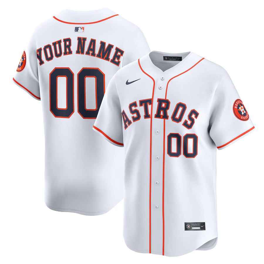 Custom White Baseball Jersey – Personalized Name & Number – Sports Team Fan Gift